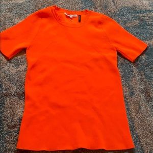 Helmut Lang Orange Knit Shirt Small